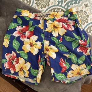 Mens Ralph Lauren tropical swim trunks, size 34